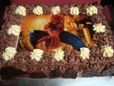 Objednací číslo 17 - Dort čokoláda - vanilka Spiderman